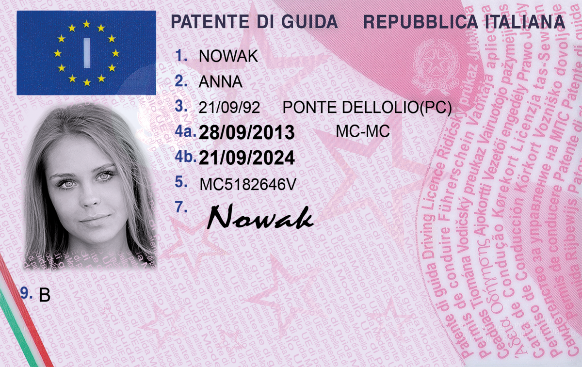 Italian Driving Licence (Patente)