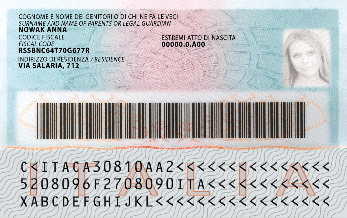 Italian National ID (Carta d'Identità) thumbnail 5
