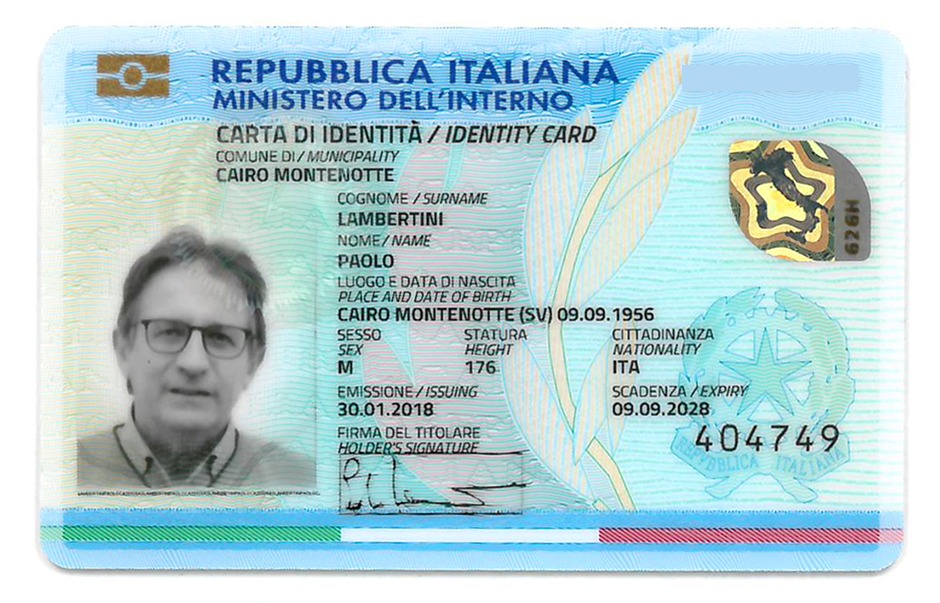 Italian National ID (Carta d'Identità) thumbnail 4